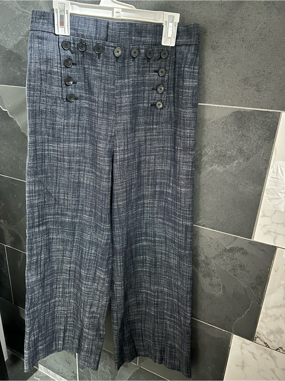 Christian Dior Sailor Button Wide Leg Trousers